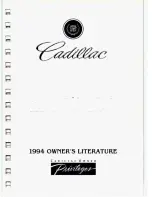 Cadillac 1994 Eldorado Owners Literature предпросмотр