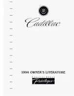 Cadillac 1994 Seville Owners Literature предпросмотр