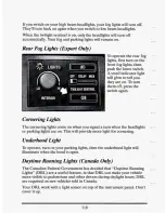 Preview for 131 page of Cadillac 1994 Seville Owners Literature