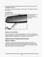 Preview for 134 page of Cadillac 1994 Seville Owners Literature