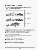 Preview for 232 page of Cadillac 1994 Seville Owners Literature