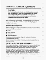 Preview for 323 page of Cadillac 1994 Seville Owners Literature