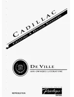 Cadillac 1995 De Ville Owners Literature preview