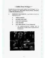 Preview for 351 page of Cadillac 1995 De Ville Owners Literature