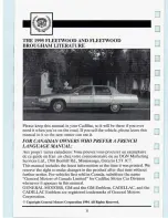 Предварительный просмотр 14 страницы Cadillac 1995 Fleetwood Owners Literature