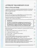 Предварительный просмотр 274 страницы Cadillac 1995 Fleetwood Owners Literature