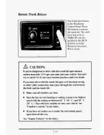 Preview for 87 page of Cadillac 1995 Sedan De Ville Owner'S Manual