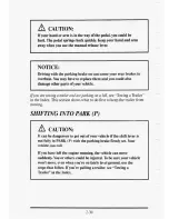 Preview for 103 page of Cadillac 1995 Sedan De Ville Owner'S Manual