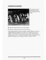 Preview for 109 page of Cadillac 1995 Sedan De Ville Owner'S Manual