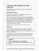 Preview for 323 page of Cadillac 1995 Sedan De Ville Owner'S Manual