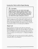 Preview for 105 page of Cadillac 1995 sedan deville Owner'S Manual