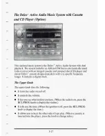 Предварительный просмотр 186 страницы Cadillac 1995 sedan deville Owner'S Manual