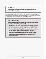 Предварительный просмотр 230 страницы Cadillac 1995 Seville Owner'S Manual