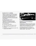 Preview for 320 page of Cadillac 1998 Catera Owner'S Manual