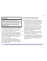 Предварительный просмотр 216 страницы Cadillac 1999 Escalade Owner'S Manual