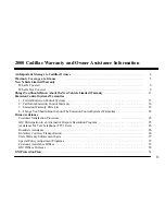 Preview for 3 page of Cadillac 2000 Warranty And Owner Assistance Information