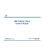 Предварительный просмотр 3 страницы Cadillac 2001 Catera Owner'S Manual