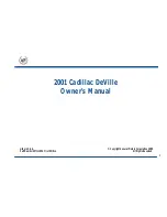 Предварительный просмотр 3 страницы Cadillac 2001 DeVille Owner'S Manual