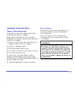 Предварительный просмотр 331 страницы Cadillac 2002 DeVille Owner'S Manual