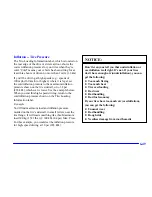 Предварительный просмотр 359 страницы Cadillac 2002 DeVille Owner'S Manual