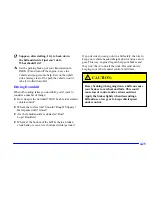 Предварительный просмотр 228 страницы Cadillac 2002 Escalade Owner'S Manual