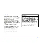 Предварительный просмотр 328 страницы Cadillac 2002 Escalade Owner'S Manual