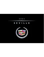 Cadillac 2002 Seville Owner'S Manual предпросмотр