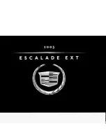 Предварительный просмотр 1 страницы Cadillac 2003 Escalade EXT Manual