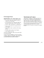 Preview for 231 page of Cadillac 2005 Cadillac Escalade EXT Owner'S Manual