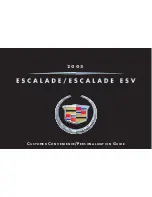 Cadillac 2005 Escalade Personalization Manual предпросмотр