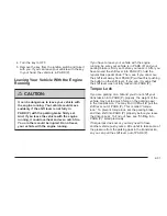 Preview for 101 page of Cadillac 2006 SRX Owner'S Manual