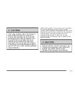 Preview for 49 page of Cadillac 2006 XLR Owner'S Manual