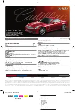 Preview for 1 page of Cadillac 2009 XLR-V Specifications