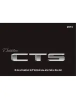 Cadillac 2011 CTS COUPE Personalization Manual preview