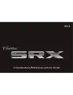 Cadillac 2013 SRX Convenience/Personalization Manual предпросмотр