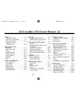 Cadillac 2013 XTS Owner'S Manual предпросмотр