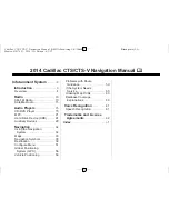 Cadillac 2014 ELR Navigation Manual предпросмотр