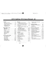 Предварительный просмотр 2 страницы Cadillac 2015 ATS Owner'S Manual