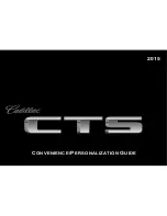 Cadillac 2015 CTS Convenience/Personalization Manual предпросмотр