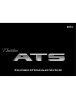 Cadillac 2016 ATS Convenience/Personalization Manual предпросмотр