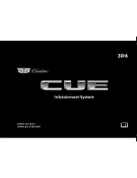 Cadillac 2016 CUE User Manual preview