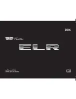 Cadillac 2016 ELR Owner'S Manual preview