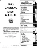 Предварительный просмотр 3 страницы Cadillac Cadillac 1973 Shop Manual