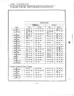 Preview for 12 page of Cadillac Calais 1969 Data Book