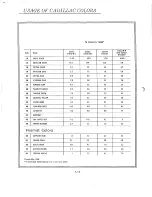 Preview for 22 page of Cadillac Calais 1969 Data Book