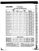 Preview for 150 page of Cadillac Calais 1969 Data Book