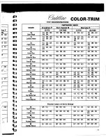 Preview for 159 page of Cadillac Calais 1969 Data Book