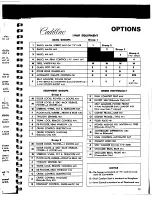 Preview for 189 page of Cadillac Calais 1969 Data Book