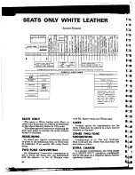 Preview for 204 page of Cadillac Calais 1969 Data Book