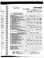 Preview for 229 page of Cadillac Calais 1969 Data Book